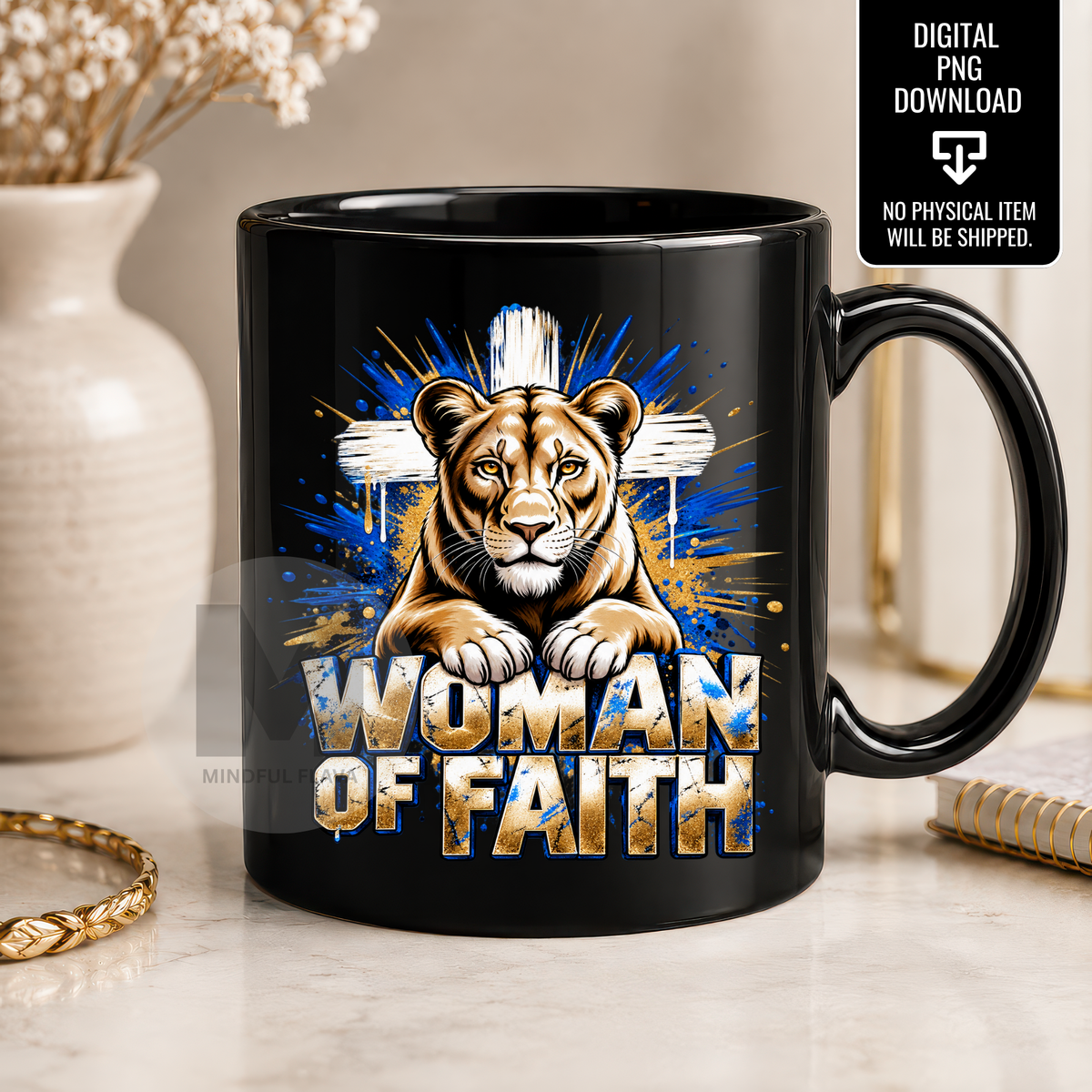 Woman of Faith PNG | Christian Woman Quote PNG | Inspirational Faith Sublimation Design | Religious Digital Download