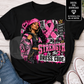 Strength Is the Dress Code PNG | Breast Cancer Awareness Pink Ribbon | Inspirational Sublimation Digital Download