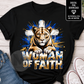 Woman of Faith PNG | Christian Woman Quote PNG | Inspirational Faith Sublimation Design | Religious Digital Download