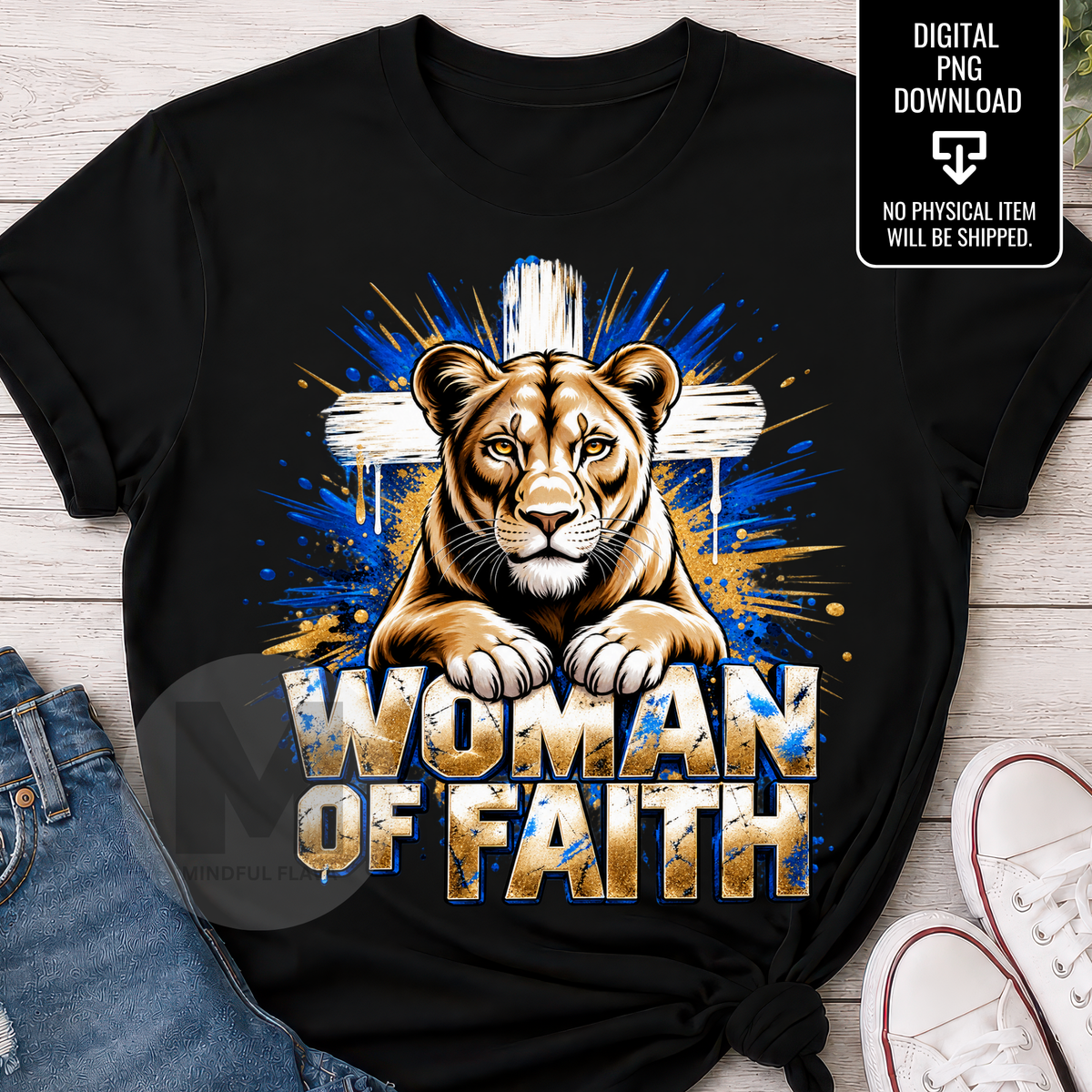 Woman of Faith PNG | Christian Woman Quote PNG | Inspirational Faith Sublimation Design | Religious Digital Download