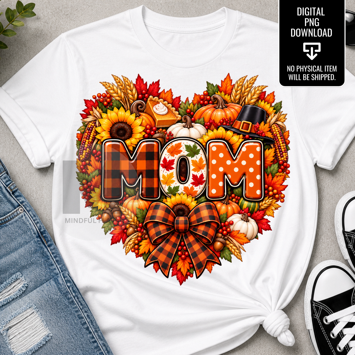Thanksgiving Mom PNG Bundle of 6 | Mom Mommy Grandma Nana Mama Gammy | Fall Sublimation Digital Download