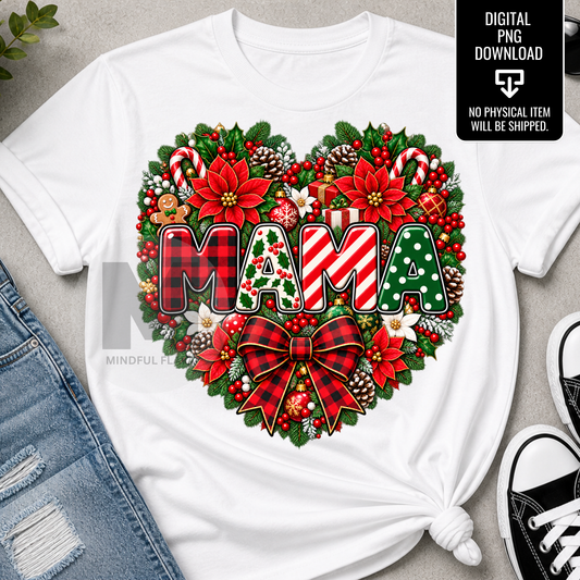 Christmas Family PNG Bundle of 6 | Mom Mommy Grandma Nana Mama Gammy | Holiday Sublimation Digital Download
