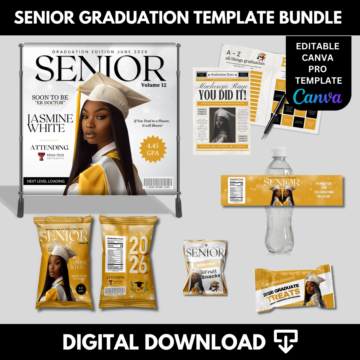 Graduation Party Template Bundle
