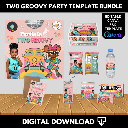 Two Groovy Party Template Bundle